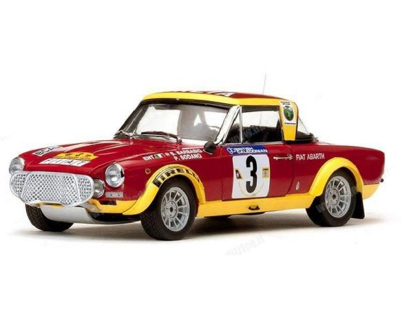 SunStar SS4952 FIAT 124 ABARTH N.3 RETIRED SAFARI 1974 S.BARBASIO-P.SODANO 1:18 Modellino
