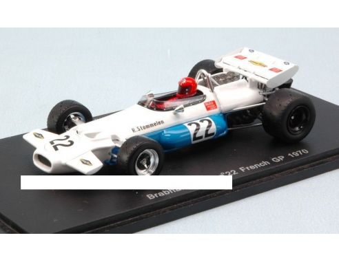 Spark Model S3509 BRABHAM BT33 R.STOMMELEN 1970 N.22 7th FRENCH GP 1:43 Modellino