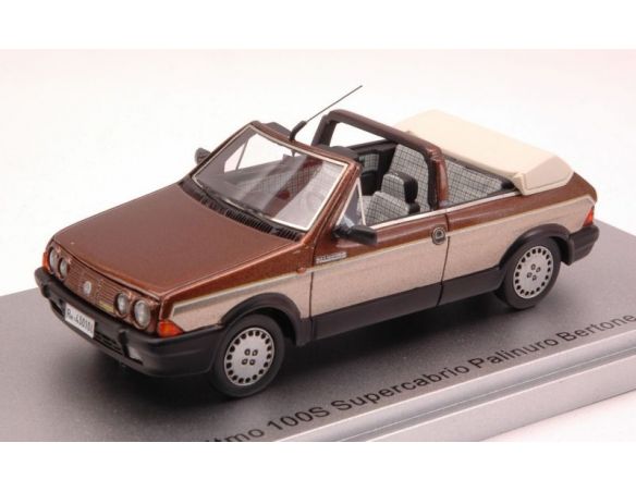 Kess Model KS43010040 FIAT RITMO 100S SUPERCABRIO PALINURO BERTONE 1985 BROWN/BEIGE MET.1:43 Modellino