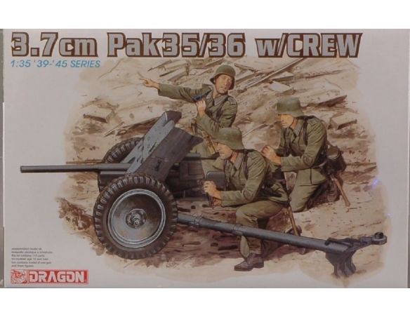 Dragon D6152 PAK 36 W/CREW KIT 1:35 Modellino