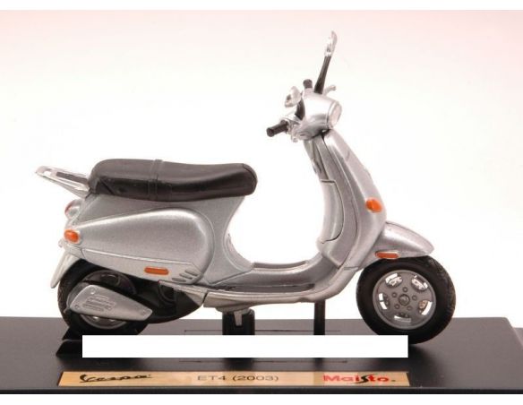 Maisto MI3136Z VESPA ET4 2003 SILVER 1:18 Modellino