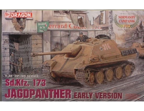 Dragon D6245 JAGDPANTHER EARLY TYPE KIT 1:35 Modellino