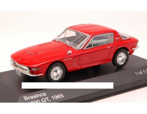 White Box WB102 BRASINCA 4200 GT COUPE' 1965 RED 1:43 Modellino