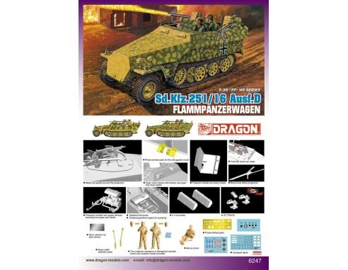 Dragon D6247 SD KFZ 251/16 AUSF.D KIT Modellino