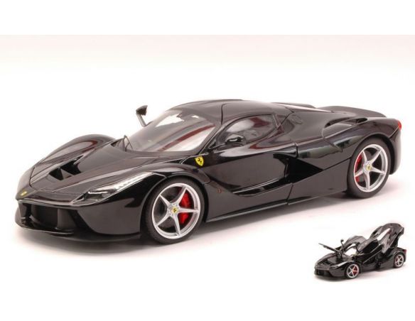 Hot Wheels HWBCT80 FERRARI LA FERRARI 2013 BLACK 1:18 (SENZA SCATOLA SERIGRAFATA ESTERNA) Modellino