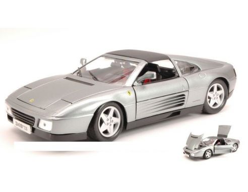 Bburago BU16006S FERRARI 348 TS 1989 SILVER 1:18 Modellino