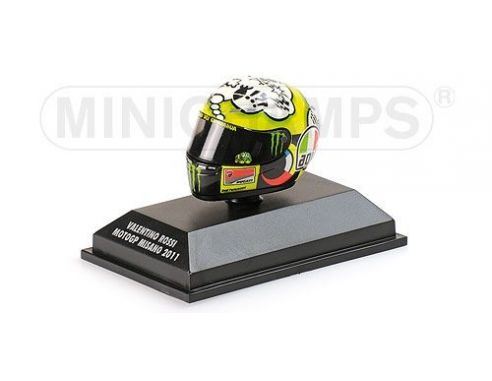 Minichamps PM398110076 CASCO V.ROSSI MISANO 2011 1:8 Modellino
