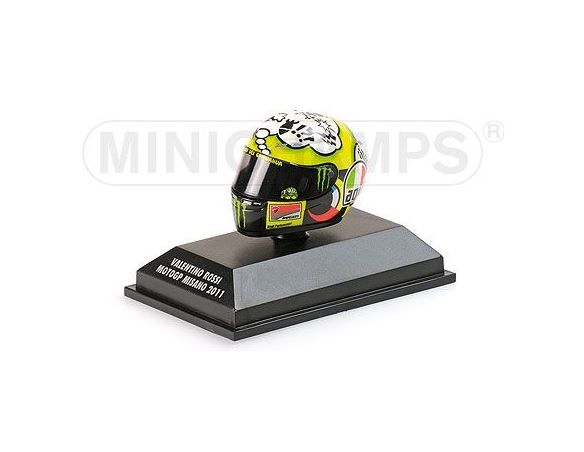 Minichamps PM398110076 CASCO V.ROSSI MISANO 2011 1:8 Modellino