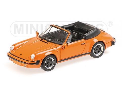 Minichamps PM430062038 PORSCHE 911 CARRERA CABRIOLET 1983 ORANGE 1:43 Modellino