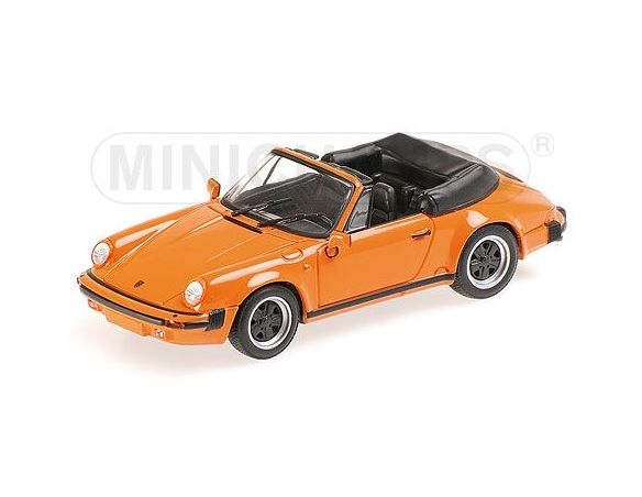 Minichamps PM430062038 PORSCHE 911 CARRERA CABRIOLET 1983 ORANGE 1:43 Modellino