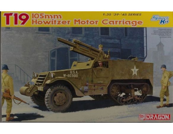 Dragon D6496 T 19 HOWITER MOTOR CARRIAGE KIT 1:35 Modellino