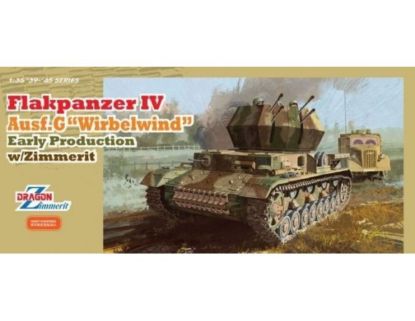 Dragon D6565 FLAKPANZER IV AUSF.G WIRBELWIND KIT 1:35 Modellino