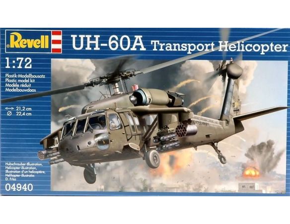 Revell RV4940 UH-60A TRANSPORT HELICOPTER KIT 1:72 Modellino