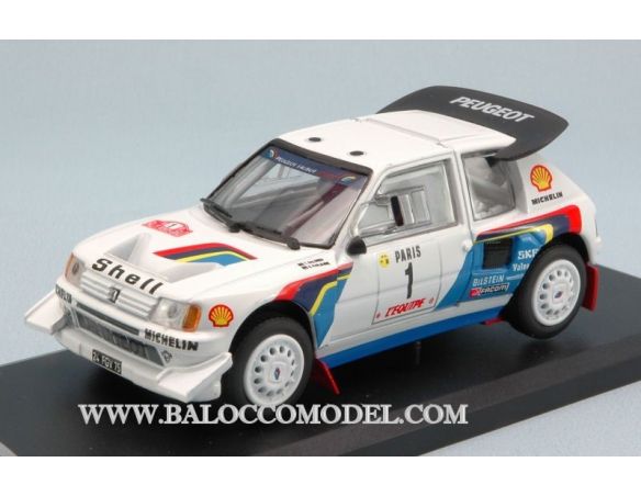Solido SL150750 PEUGEOT 205 T16 N.1 M.CARLO 1986 1:43 Modellino