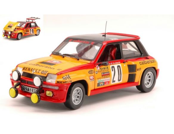 Universal Hobbies UH4548 RENAULT 5 TURBO N.20 (ACCIDENT) MONTE CARLO 1981 B.SABY-D.LE SAUX 1:18 Modellino