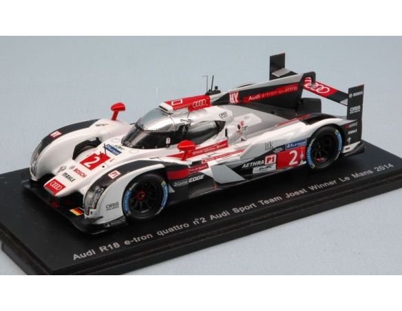 Spark Model S43LM14 AUDI R18 N.2 WINNER LM 2014 FASSLER-LOTTERER-TRELUYER 1:43 Modellino