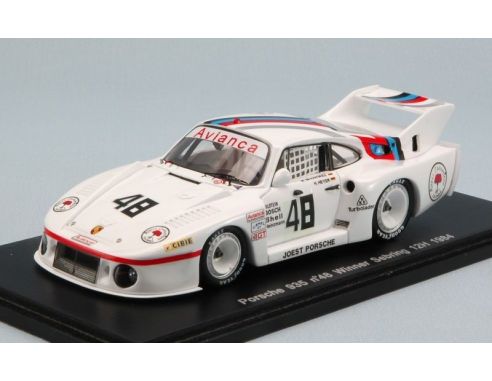 Spark Model S4184 PORSCHE 935 N.48 WINNER 12H SEBRING 1984 DE NARVAEZ-HEYER-JOHANSSON 1:43 Modellino