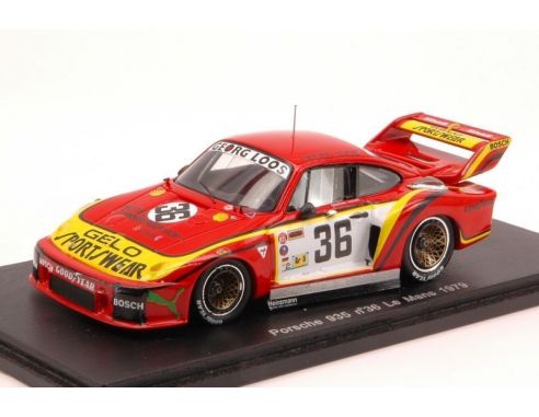 Spark Model S4165 PORSCHE 935 N.36 ACCIDENT LM 1979 M.SCHURTI-H.HEYER 1:43 Modellino
