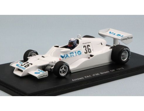 Spark Model S3900 ARROWS FA1 R.PATRESE 1978 N.36 10th BRAZIL GP 1:43 Modellino