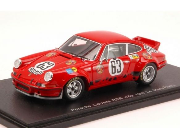 Spark Model S3398 PORSCHE CARRERA RSR N.63 10th LM 1973 G.LOOS-J.BARTH 1:43 Modellino