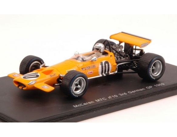 Spark Model S3133 MC LAREN M7C B.MC LAREN 1969 N.10 3rd GERMAN GP 1:43 Modellino