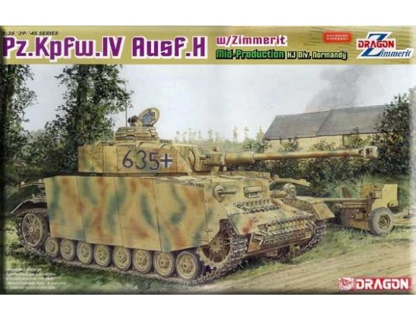 Dragon D6611 PZ.KFPW.IV AUSF.H MID PROD. KIT 1:35 Modellino
