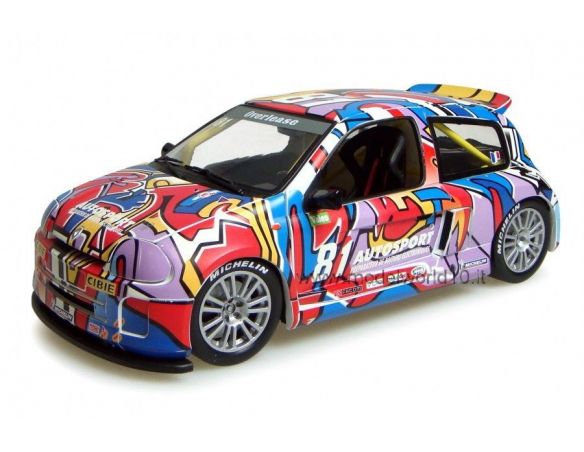 Universal Hobbies UH4505 RENAULT CLIO ARLEQUIN N.81 1:18 Modellino