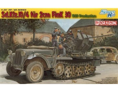 Dragon D6739 SD.KFZ 10/4 FUR 2CM FLAK 30 KIT 1:35 Modellino