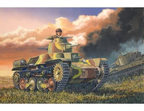 Dragon D7402 IJA TYPE 95 HA-GO LIGHT TANK NORTH CHINA VERSION KIT 1:72 Modellino