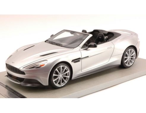 Tecnomodel TMD1810M ASTON MARTIN VANQUISH VOLANTE 2013 SILVER BLACK INTER.ED.LIM.PCS 25 1:18 Modellino