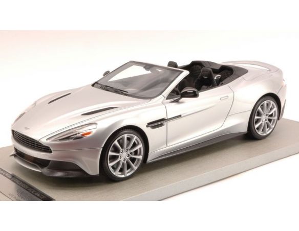 Tecnomodel TMD1810M ASTON MARTIN VANQUISH VOLANTE 2013 SILVER BLACK INTER.ED.LIM.PCS 25 1:18 Modellino