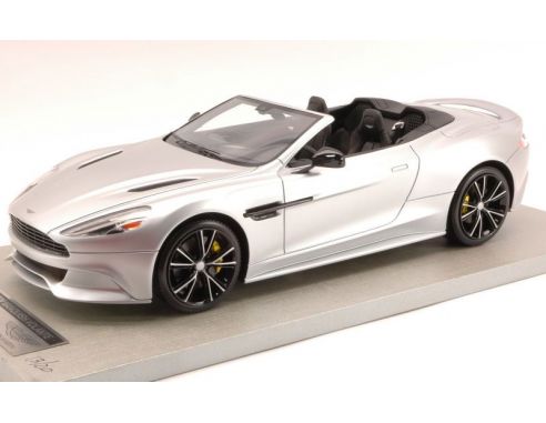 Tecnomodel TMD1810N ASTON MARTIN VANQUISH VOLANTE 2013 SILVER MATT ED.LIM.PCS 20 1:18 Modellino