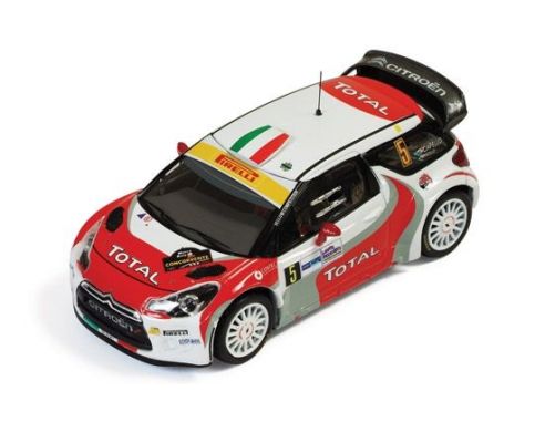 Ixo model RAM468 CITROEN DS3 WRC N.5 3rd RALLY MONZA 2011 R.CAPELLO-L.PIROLLO 1:43 Modellino