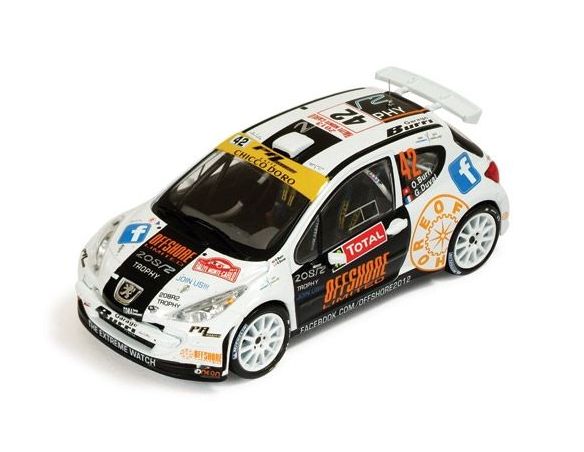 Ixo model RAM546 PEUGEOT 207 S2000 N.42 9th MONTE CARLO 2013 O.BURRI-A.SAUCY 1:43 Modellino