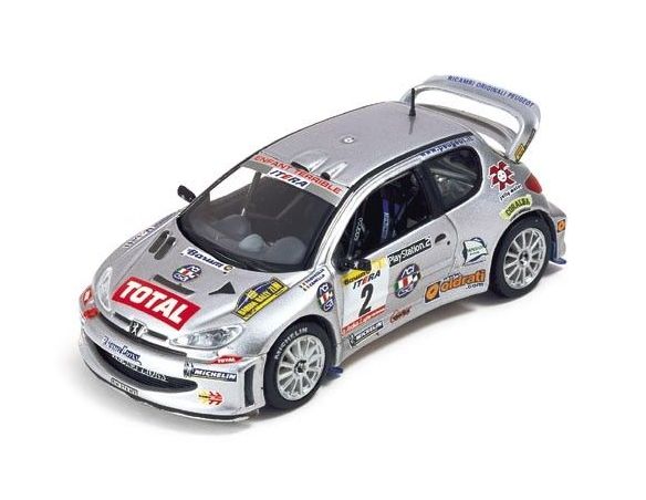 Ixo model RAM097 PEUGEOT 206 WRC N.2 '02 1:43 Modellino