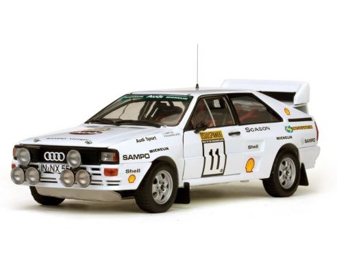 SunStar SS4228 AUDI QUATTRO N.11 7th 1000 LAKES 1983 L.LAMPI-P.KUUKKALA 1:18 Modellino