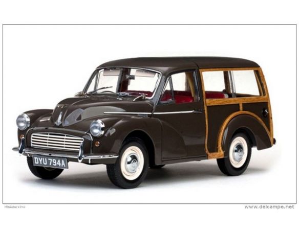 SunStar SS4794 MORRIS MINOR 1000 TRAVELLER 1967 PEAT BROWN 1:12 Modellino