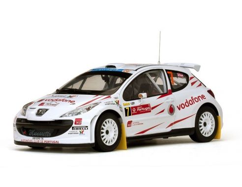 SunStar SS5436 PEUGEOT 207 N.7 7th PORTUGAL 2008 M.STOHL-I.MINOR 1:18 Modellino