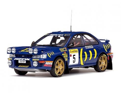 SunStar SS5503 SUBARU IMPREZA N.5 WINNER MONTE CARLO 1995 C.SAINZ-L.MOYA 1:18 Modellino