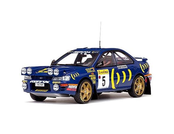SunStar SS5503 SUBARU IMPREZA N.5 WINNER MONTE CARLO 1995 C.SAINZ-L.MOYA 1:18 Modellino