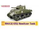 Dragon D75046 M4 A3 (105) HOWITZER TANK cm 96x44x46h KIT 1:6 Modellino