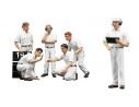 True Scale Miniatures TSM12AC11 MECCANICI PIT STOP CLASSIC STYLE WHITE 1:43 Modellino
