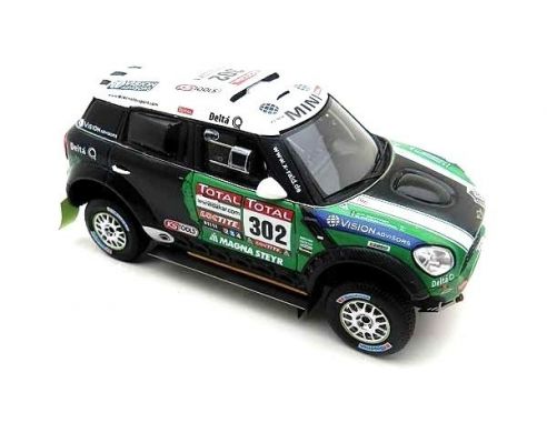 True Scale Miniatures TSM144342 MINI COUNTRYMAN N.302 WINNER DAKAR 2012 S.PETERHANSEL-J.P.COTTRET 1:43 Modellino