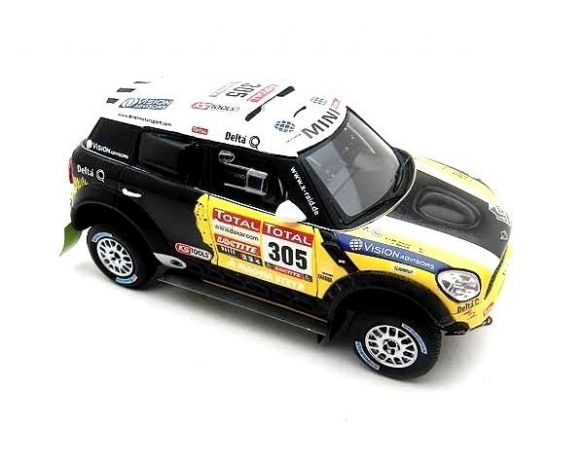 True Scale Miniatures TSM144343 MINI COUNTRYMAN N.305 2nd DAKAR 2012 N.ROMA-M.PERIN 1:43 Modellino