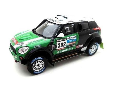 True Scale Miniatures TSM144345 MINI COUNTRYMAN N.302 WINNER DAKAR 2013 S.PETRHANSEL-J.P.COTTRET 1:43 Modellino