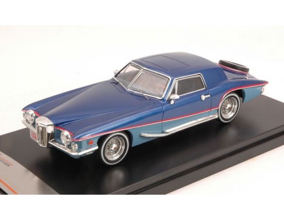 PremiumX PRD350 STUTZ BLACKHAWK COUPE' 1971 2-TONES BLUE 1:43 Modellino