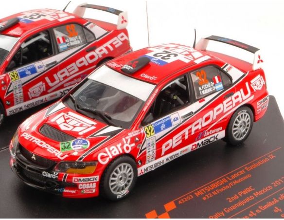 Vitesse VE43253 MITSUBISHI LANCER EVO IX N.32 2nd R.MEXICO 2012 N.FUCHS-F.MUSSANO 1:43 Modellino