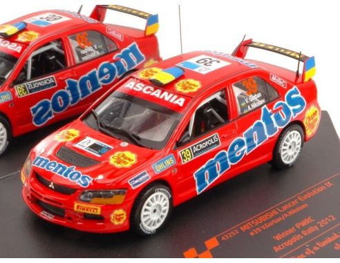 Vitesse VE43252 MITSUBISHI LANCER EVO IX N.39 WINNER ACROPOLIS 2012 GORBAN-NIKOLAEV 1:43 Modellino