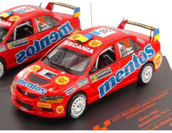 Vitesse VE43252 MITSUBISHI LANCER EVO IX N.39 WINNER ACROPOLIS 2012 GORBAN-NIKOLAEV 1:43 Modellino