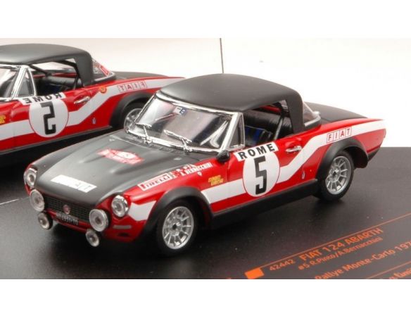 Vitesse VE42442 FIAT 124 ABARTH N.5 7th MONTE CARLO 1973 R.PINTO-A.BERNACCHINI 1:43 Modellino